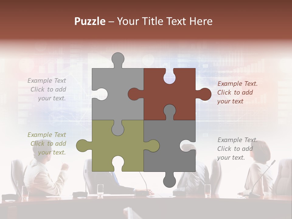 Discuss Group Meeting PowerPoint Template