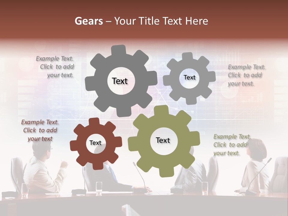 Discuss Group Meeting PowerPoint Template