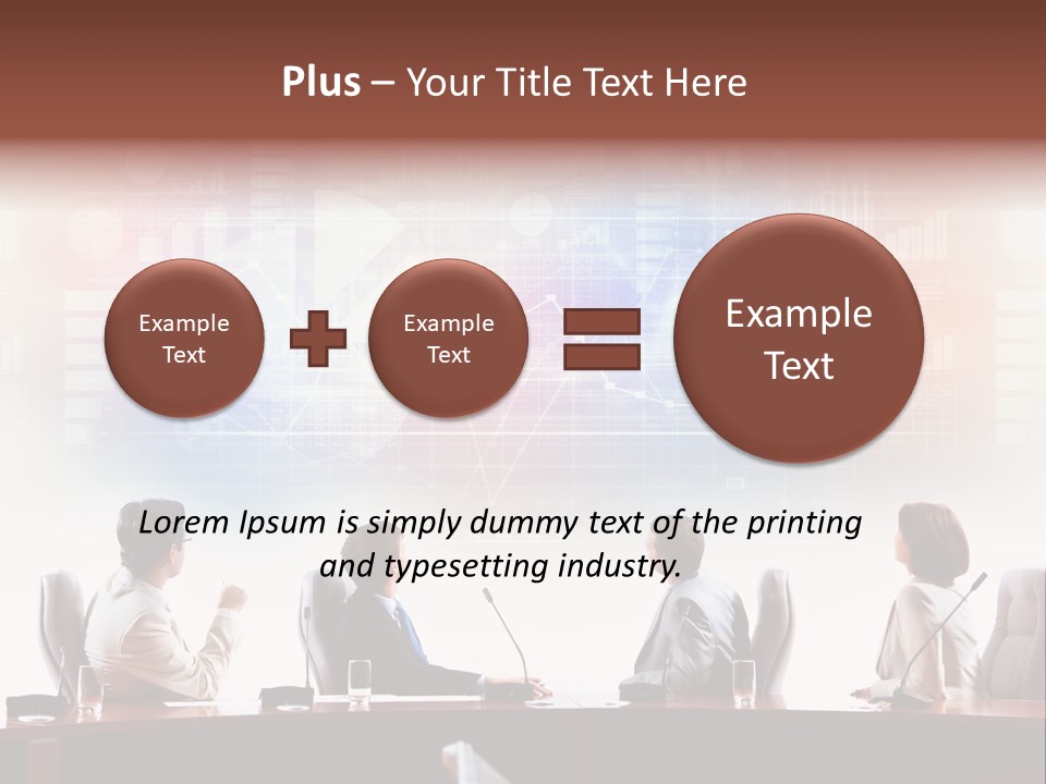 Discuss Group Meeting PowerPoint Template