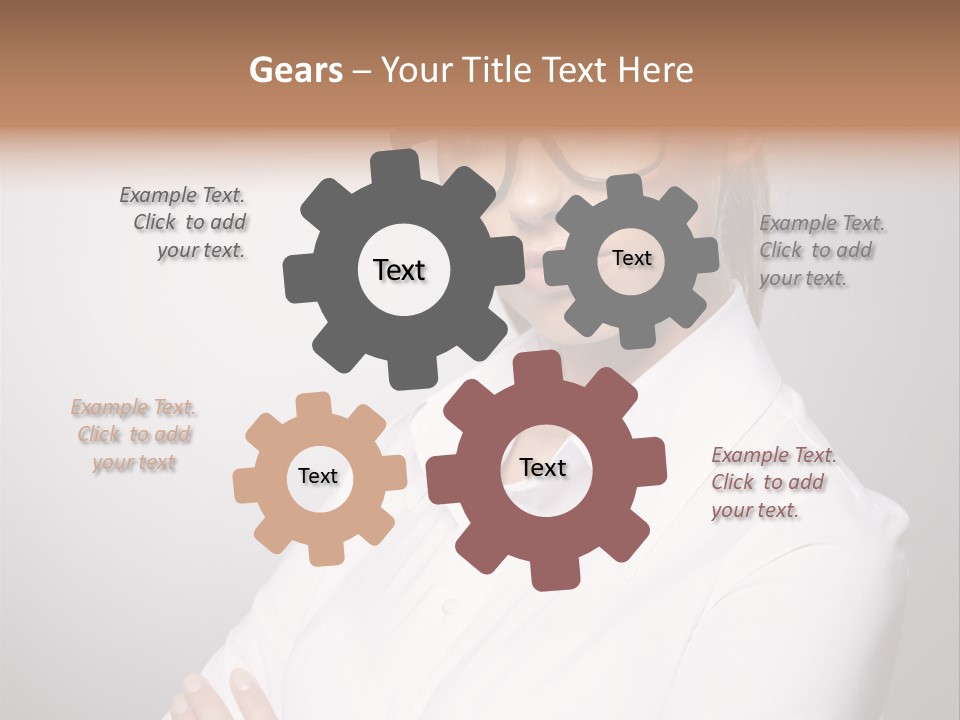 Friendly White Staff PowerPoint Template