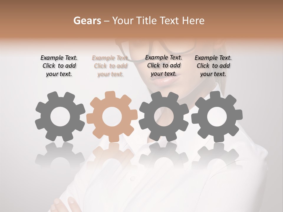 Friendly White Staff PowerPoint Template