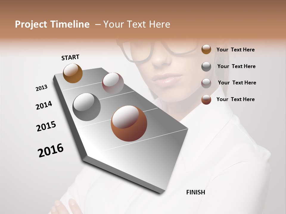 Friendly White Staff PowerPoint Template