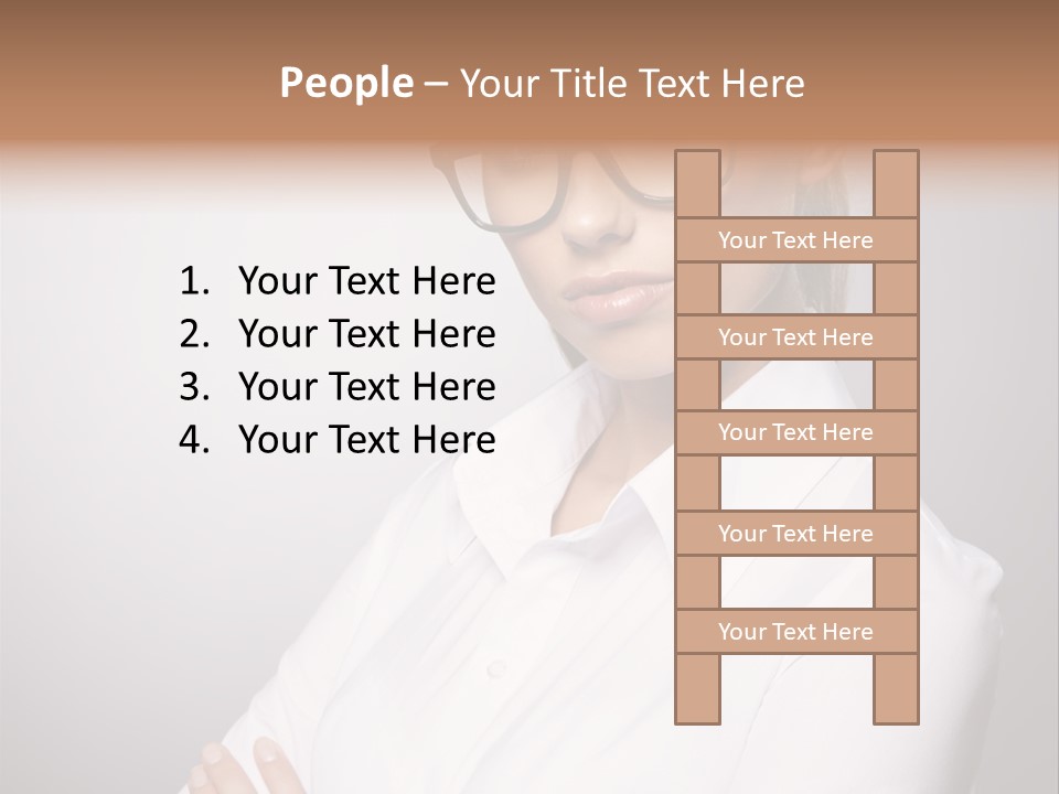 Friendly White Staff PowerPoint Template