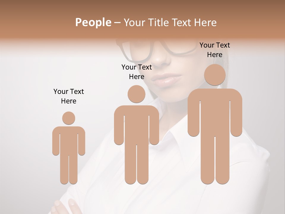 Friendly White Staff PowerPoint Template