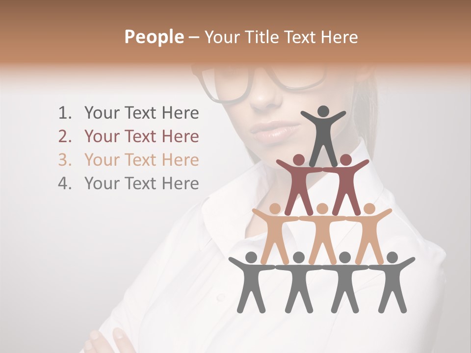 Friendly White Staff PowerPoint Template