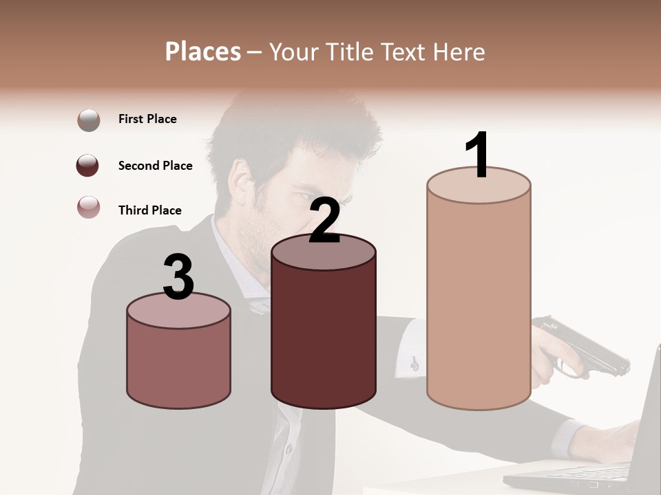 Computer Aggressive Software PowerPoint Template