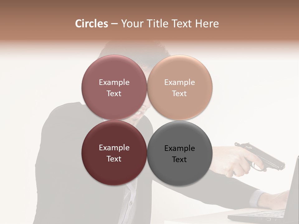 Computer Aggressive Software PowerPoint Template