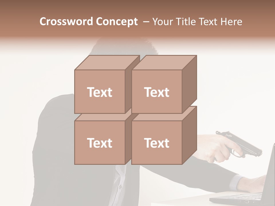 Computer Aggressive Software PowerPoint Template