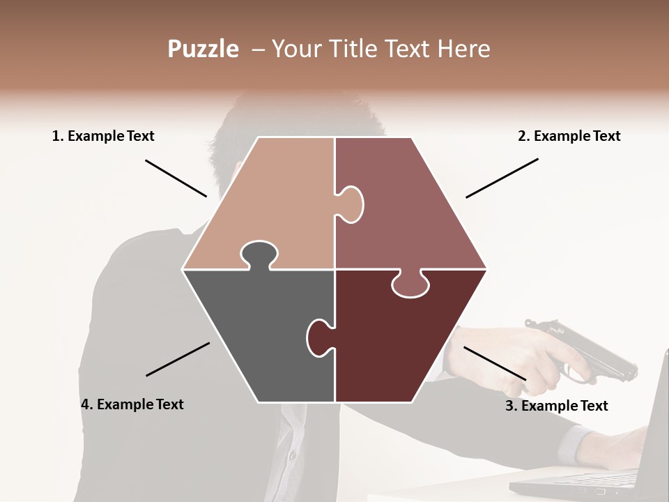 Computer Aggressive Software PowerPoint Template