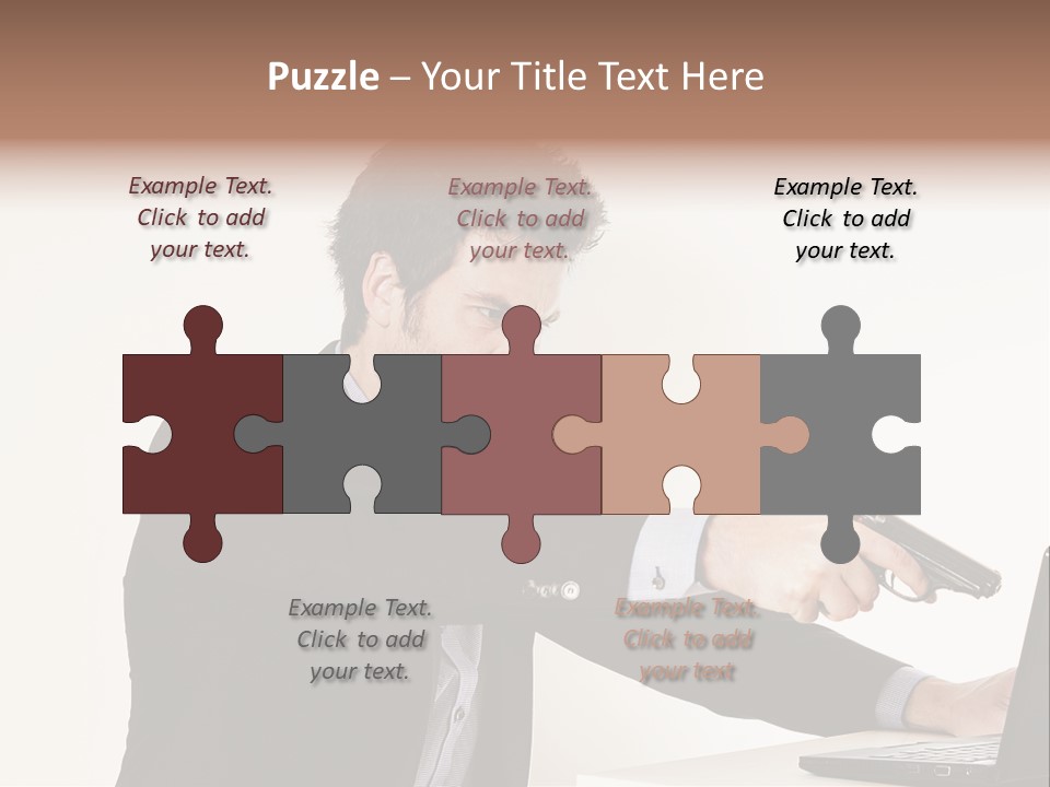 Computer Aggressive Software PowerPoint Template