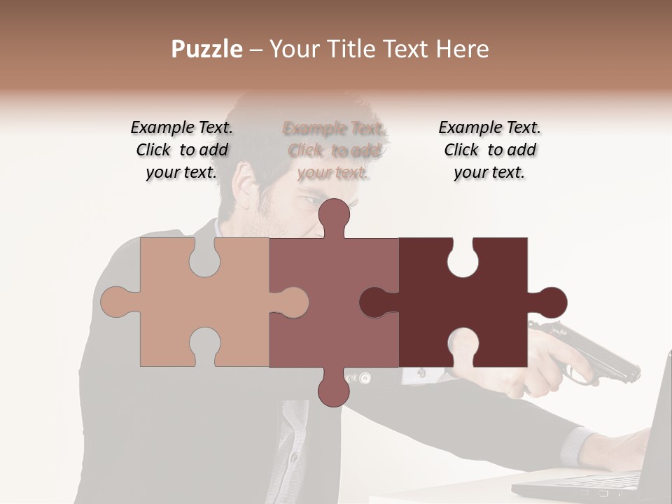 Computer Aggressive Software PowerPoint Template