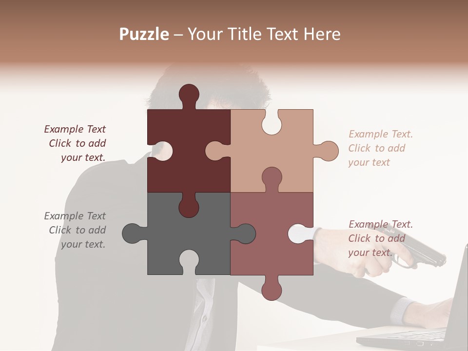 Computer Aggressive Software PowerPoint Template