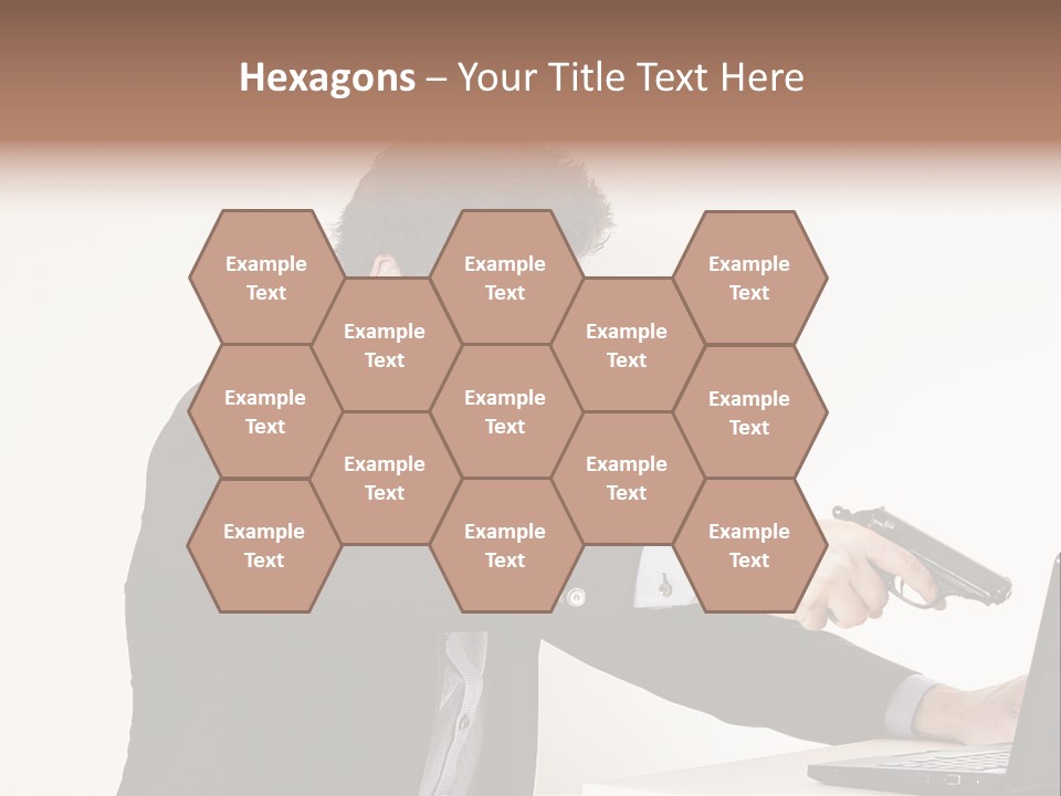 Computer Aggressive Software PowerPoint Template