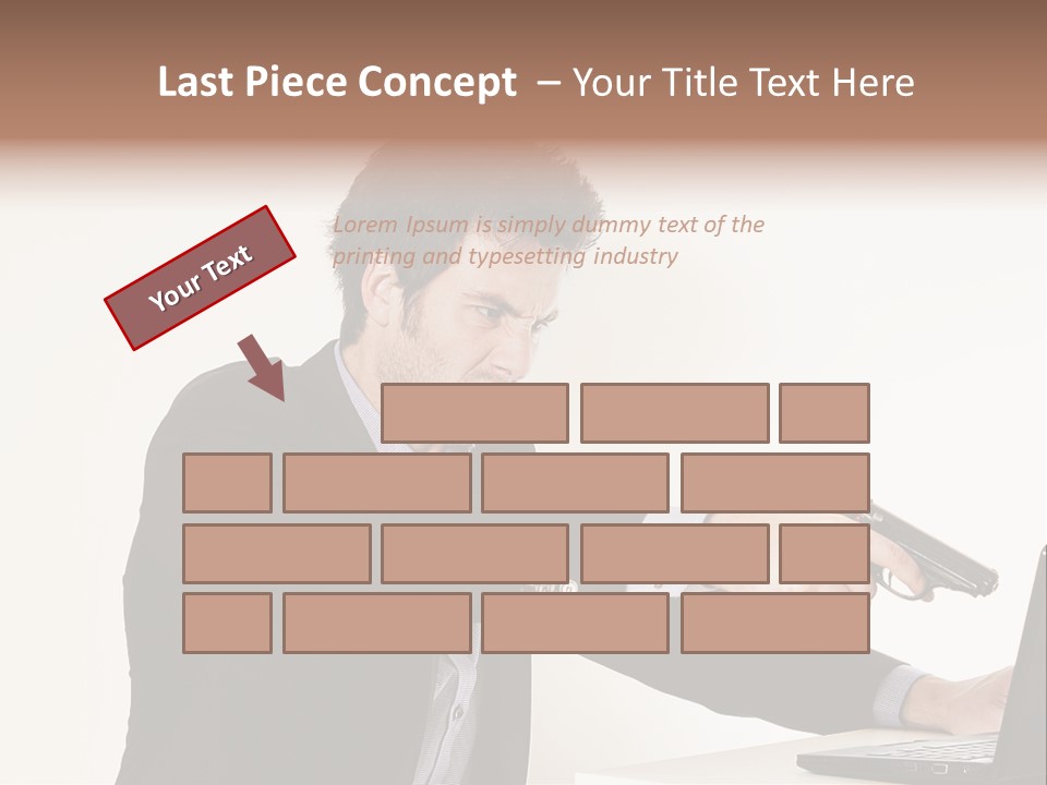 Computer Aggressive Software PowerPoint Template