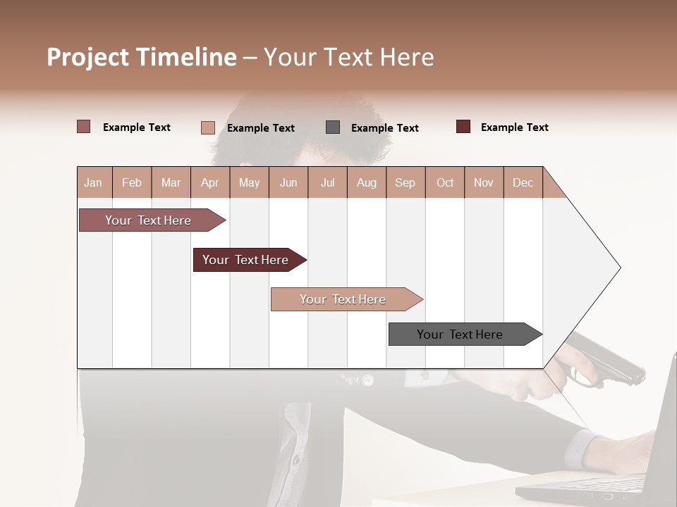 Computer Aggressive Software PowerPoint Template