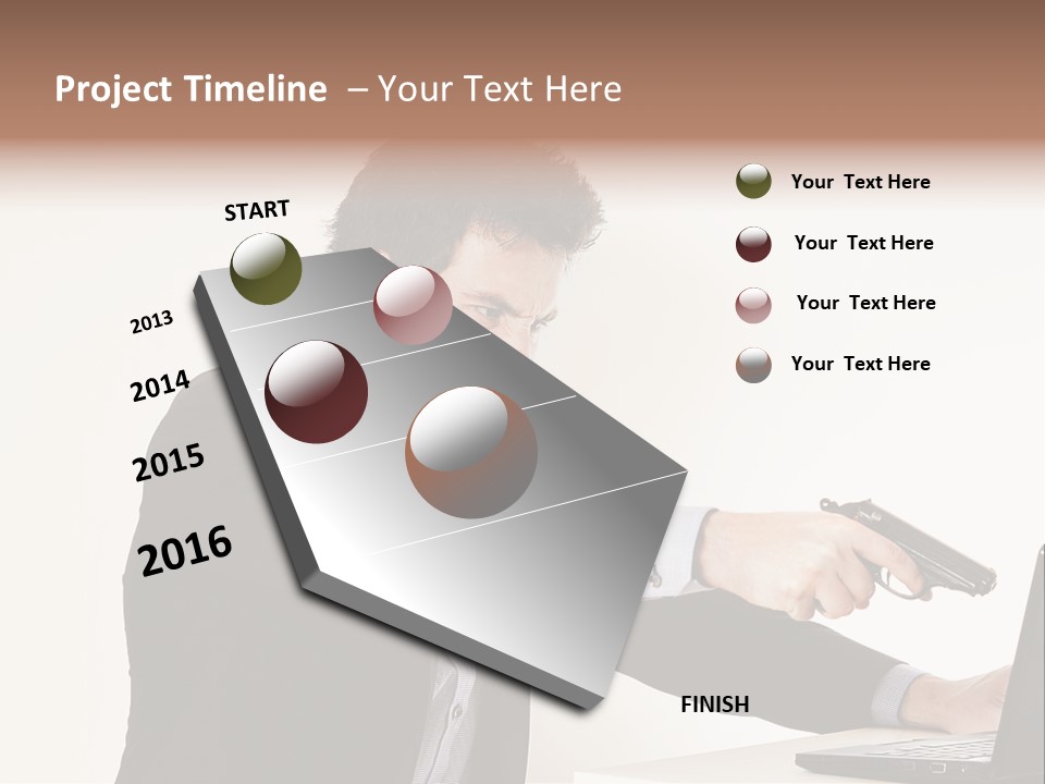 Computer Aggressive Software PowerPoint Template