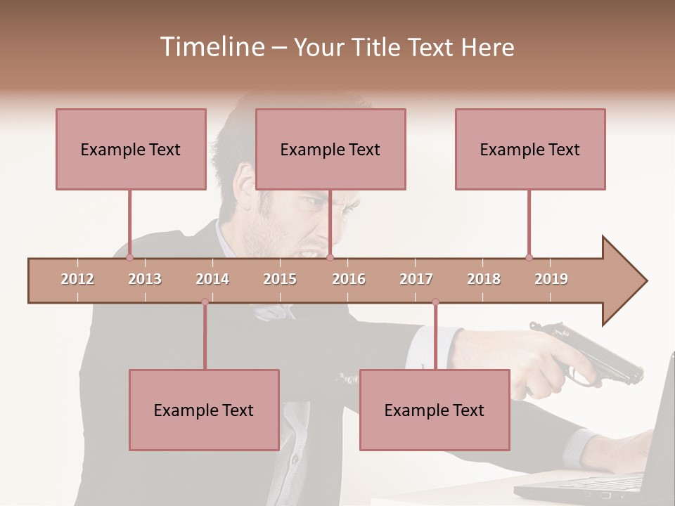 Computer Aggressive Software PowerPoint Template