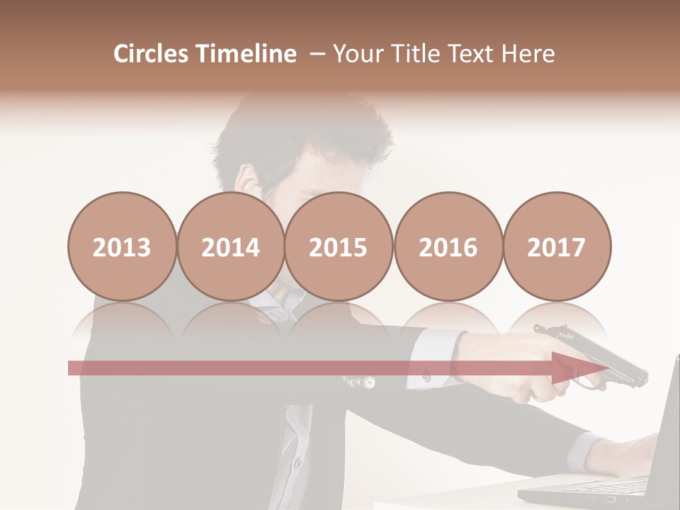 Computer Aggressive Software PowerPoint Template
