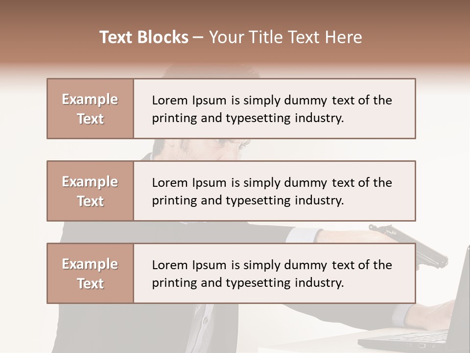 Computer Aggressive Software PowerPoint Template