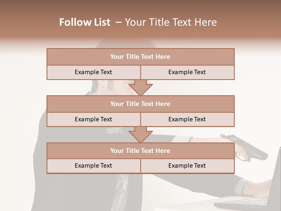 Computer Aggressive Software PowerPoint Template