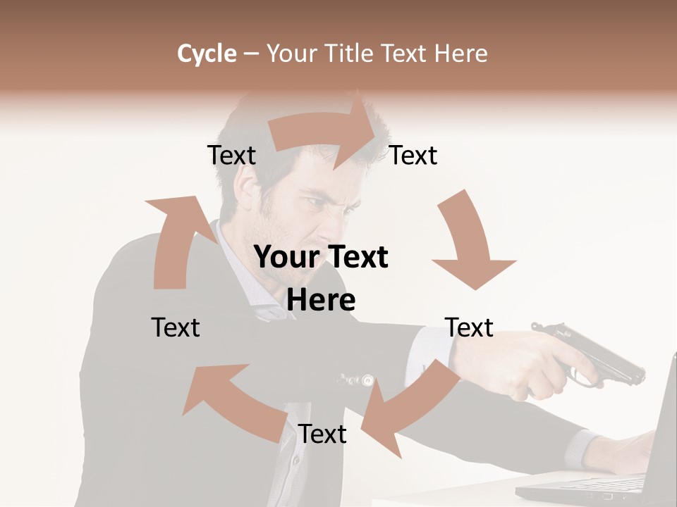 Computer Aggressive Software PowerPoint Template
