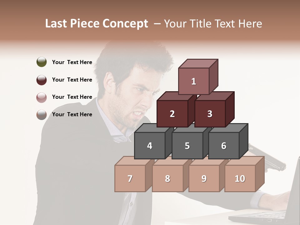 Computer Aggressive Software PowerPoint Template