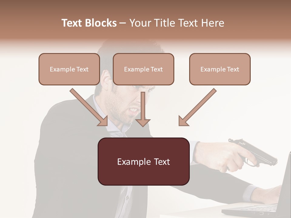 Computer Aggressive Software PowerPoint Template