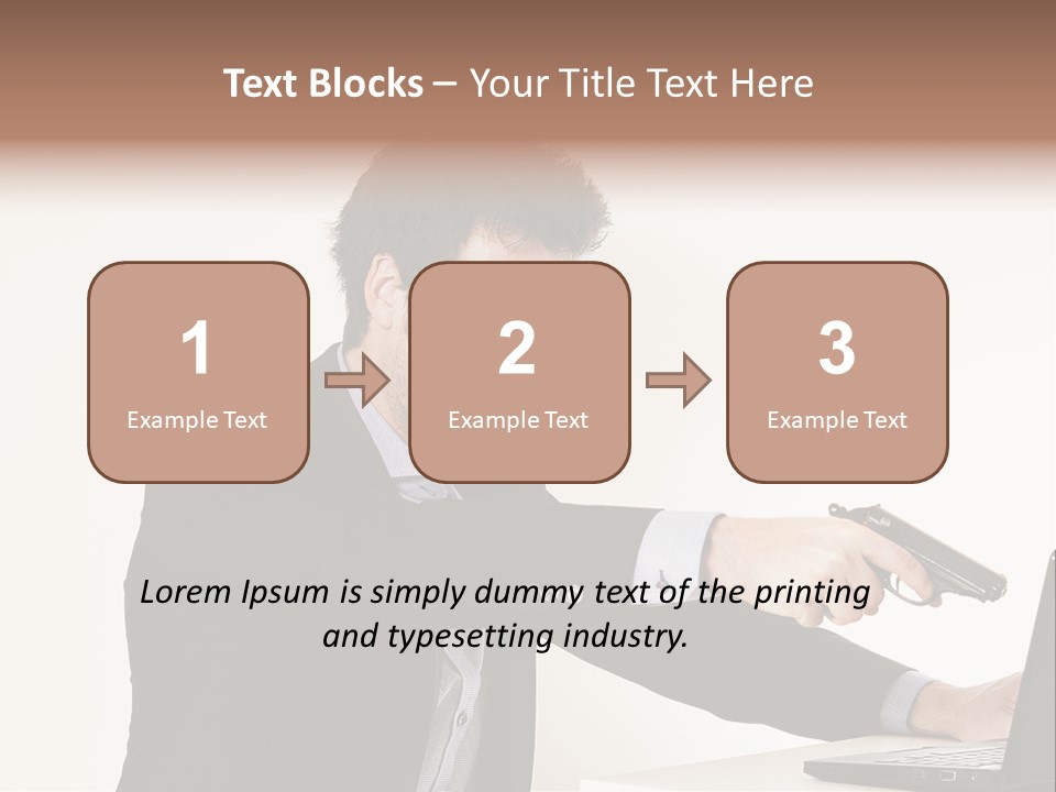 Computer Aggressive Software PowerPoint Template