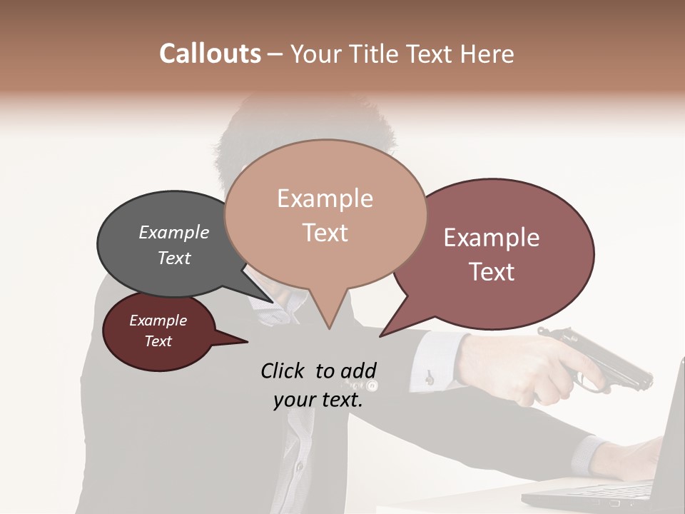 Computer Aggressive Software PowerPoint Template