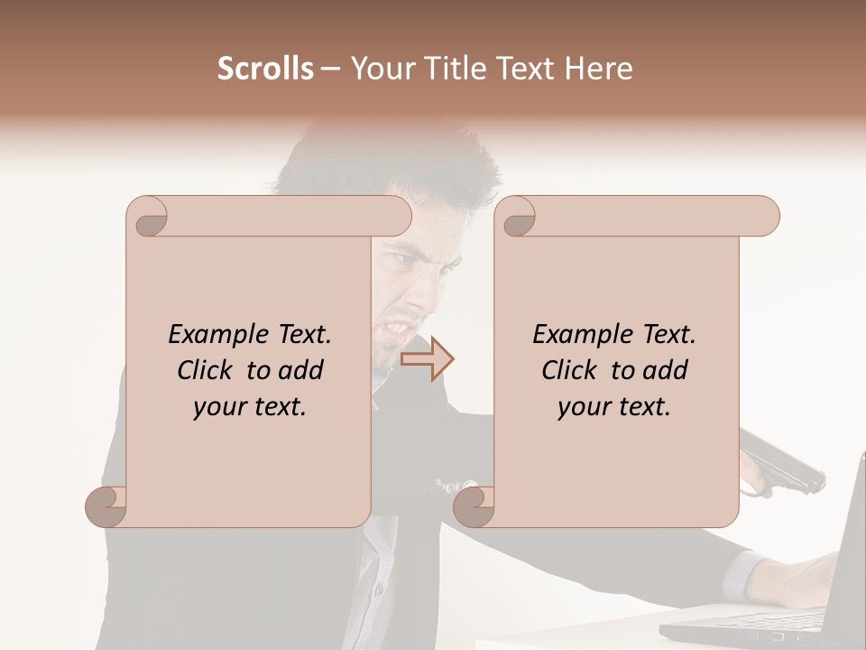 Computer Aggressive Software PowerPoint Template
