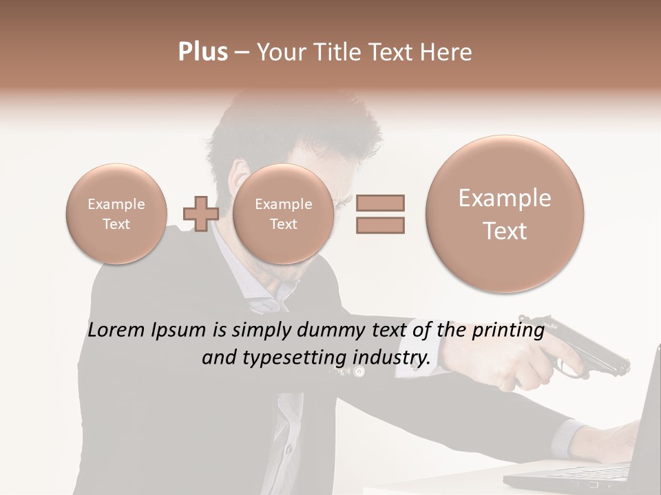 Computer Aggressive Software PowerPoint Template