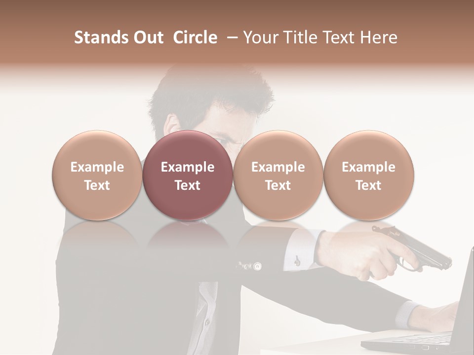 Computer Aggressive Software PowerPoint Template