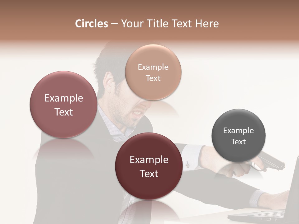 Computer Aggressive Software PowerPoint Template