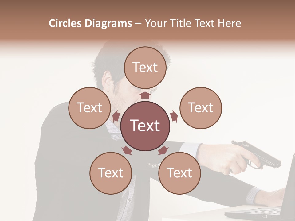 Computer Aggressive Software PowerPoint Template