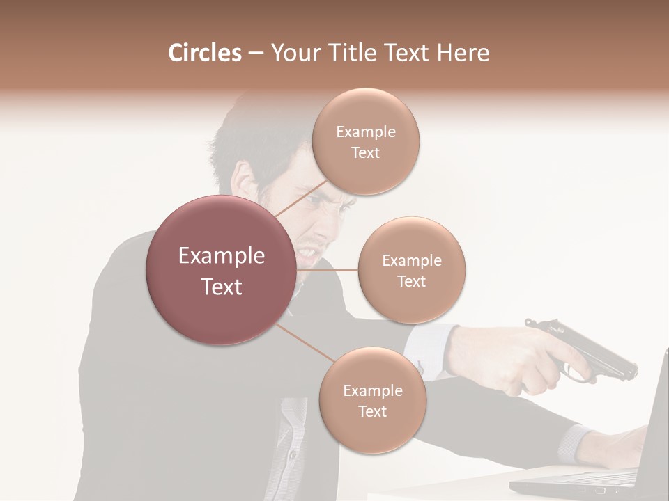 Computer Aggressive Software PowerPoint Template