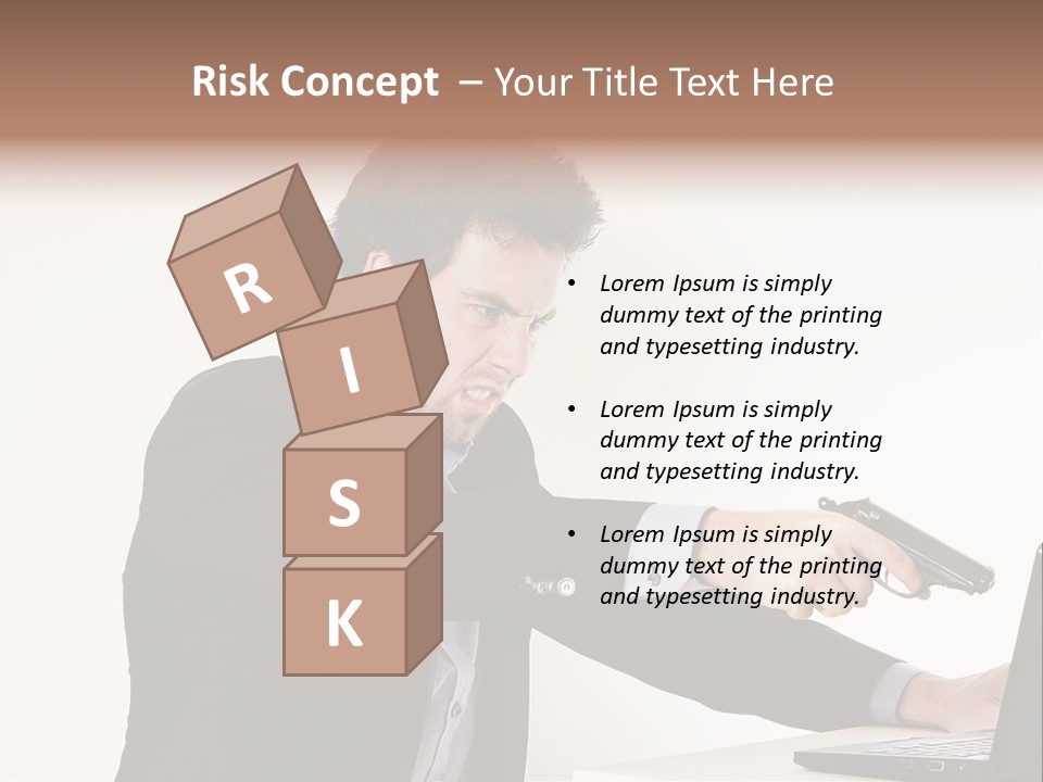 Computer Aggressive Software PowerPoint Template