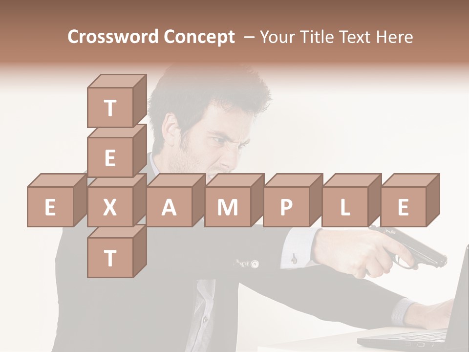 Computer Aggressive Software PowerPoint Template
