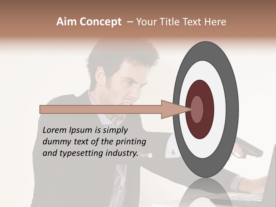Computer Aggressive Software PowerPoint Template