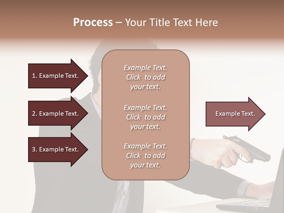 Computer Aggressive Software PowerPoint Template