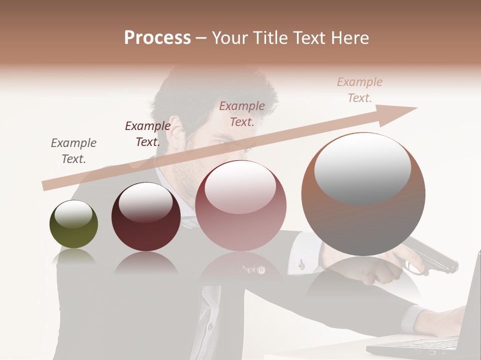 Computer Aggressive Software PowerPoint Template
