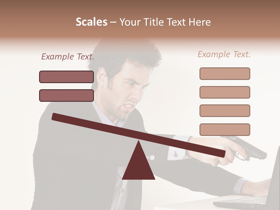 Computer Aggressive Software PowerPoint Template