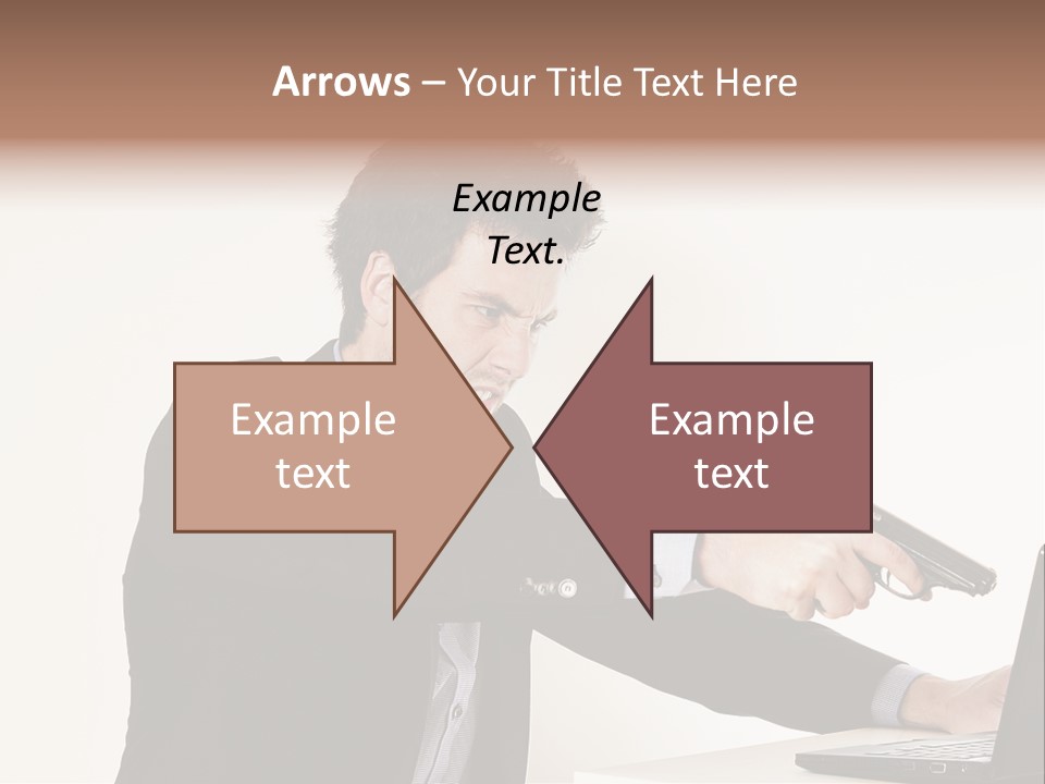 Computer Aggressive Software PowerPoint Template