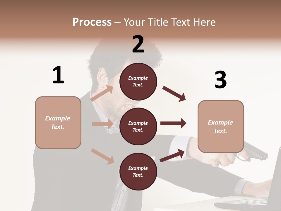 Computer Aggressive Software PowerPoint Template