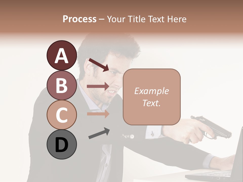 Computer Aggressive Software PowerPoint Template