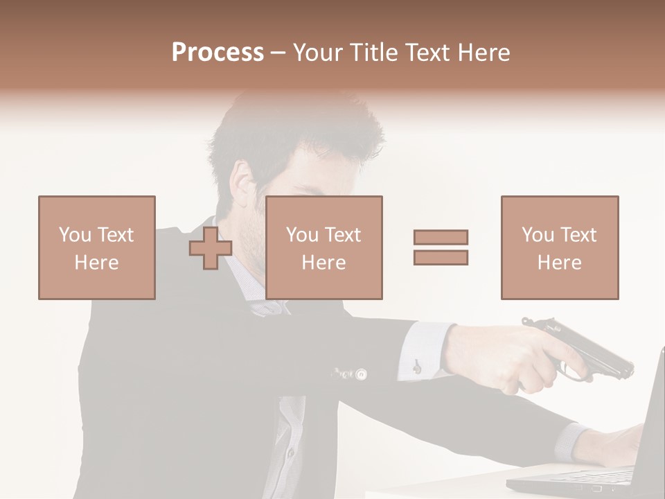 Computer Aggressive Software PowerPoint Template
