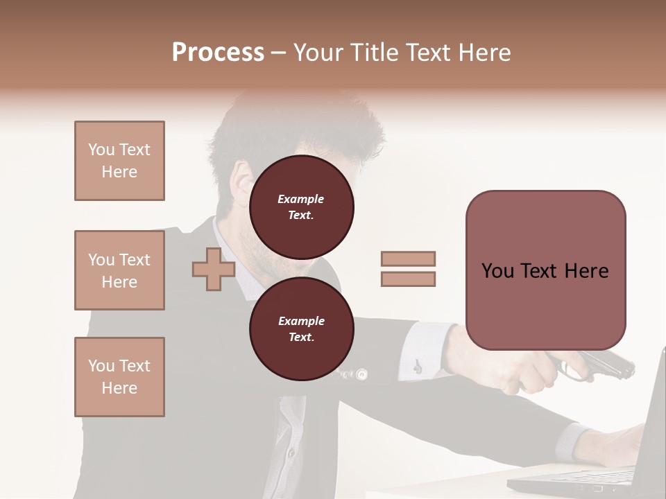 Computer Aggressive Software PowerPoint Template