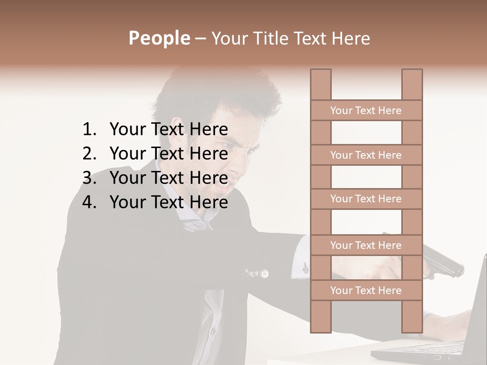 Computer Aggressive Software PowerPoint Template
