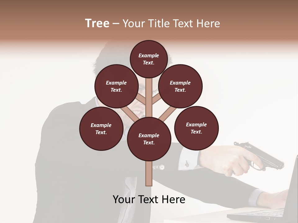 Computer Aggressive Software PowerPoint Template