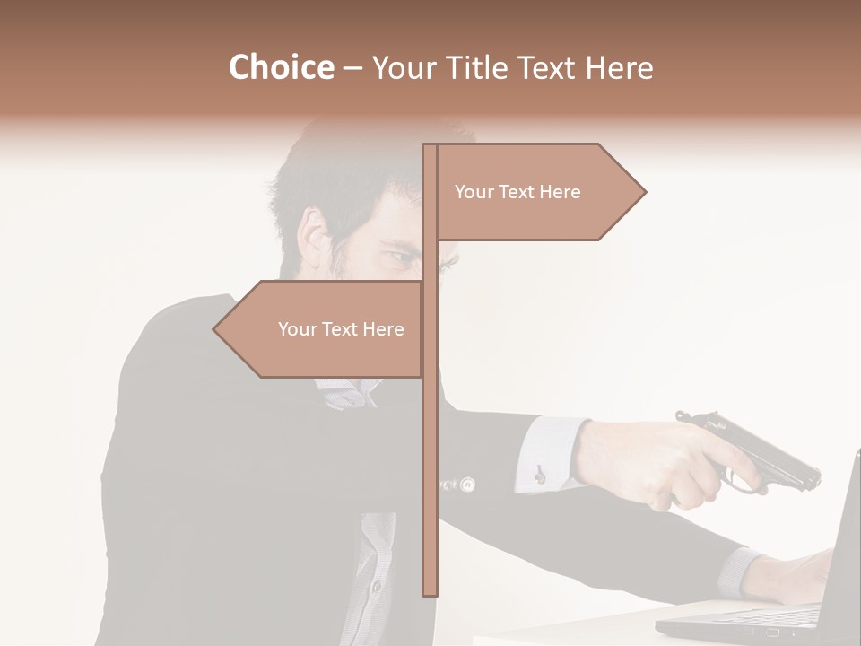 Computer Aggressive Software PowerPoint Template