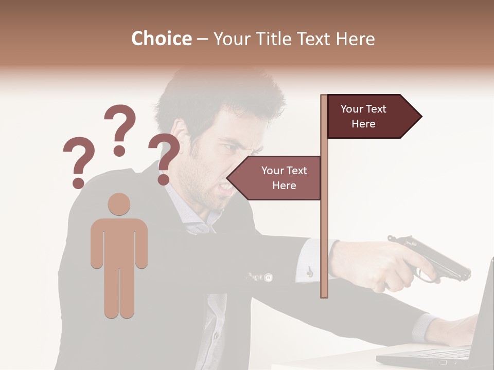 Computer Aggressive Software PowerPoint Template